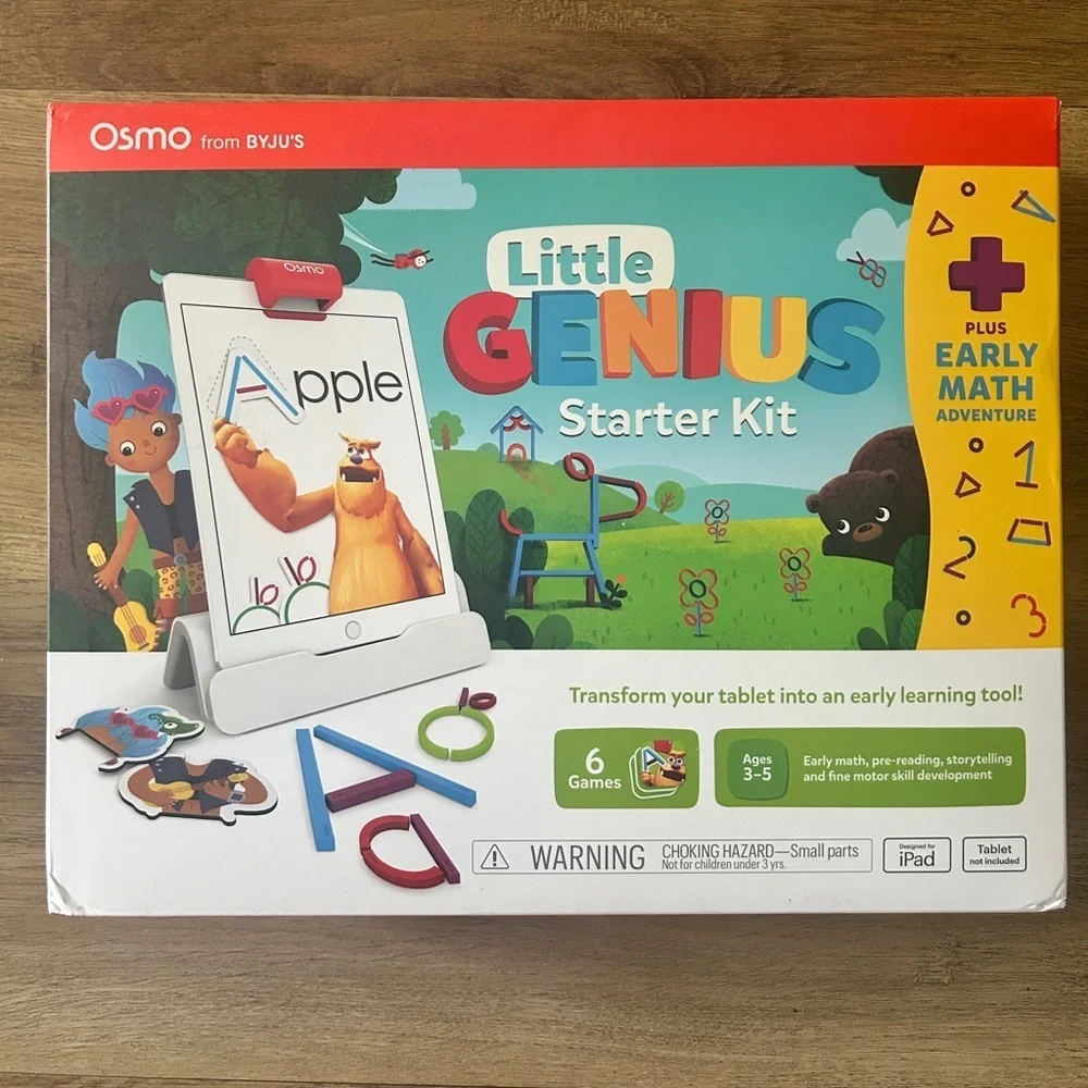 Osmo Little Genius Starter Kit + Early Math Adventure – NIB (iPad Required)